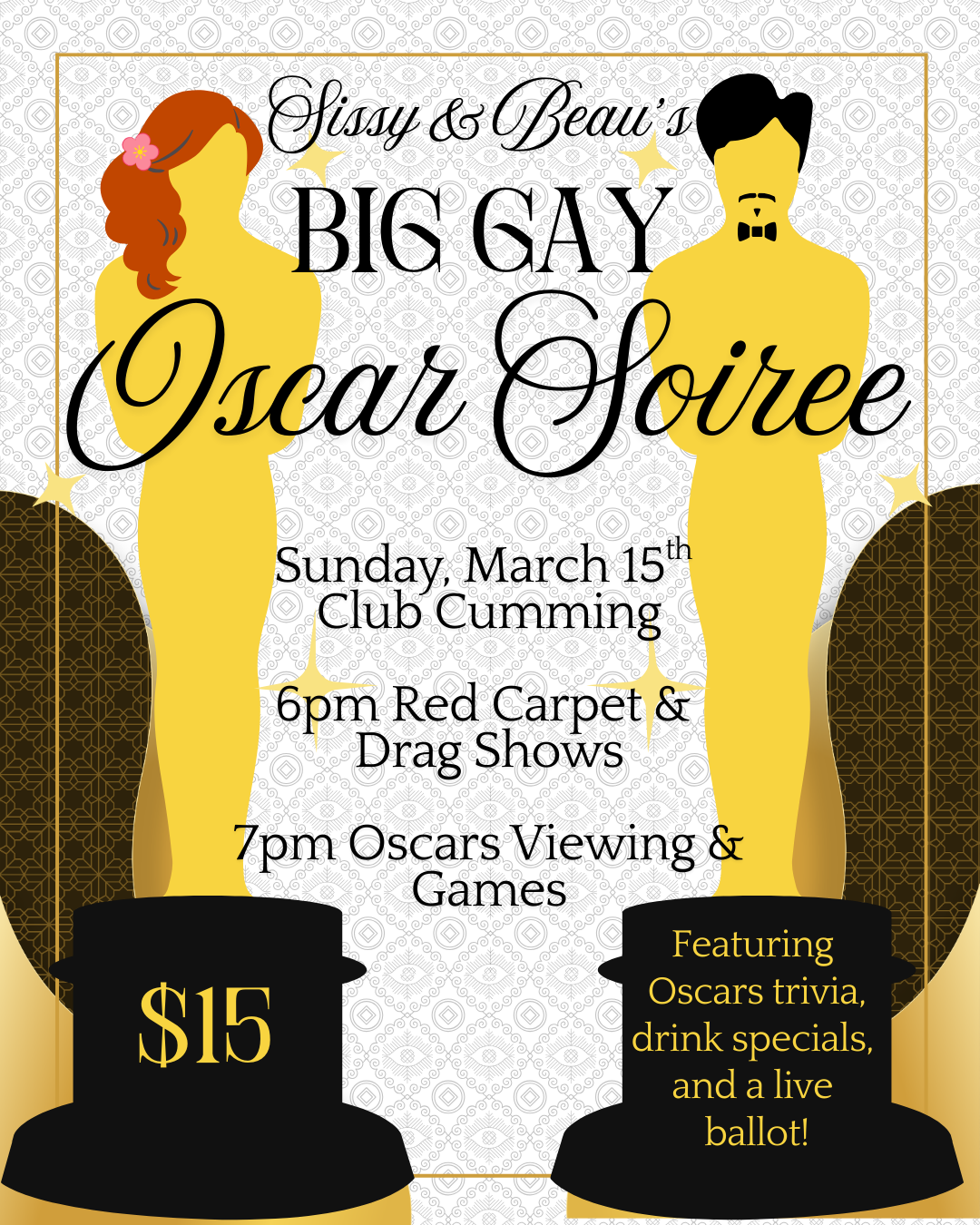 Sissy &amp; Beau's Big Gay Oscar Soiree