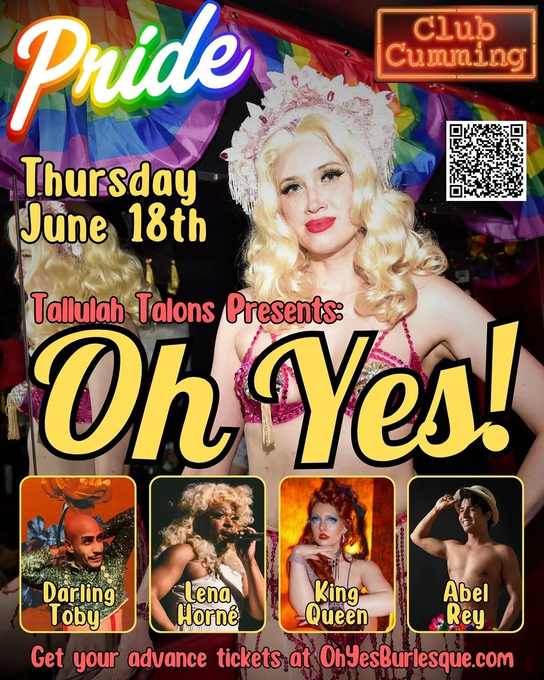 Oh Yes! Burlesque with Tallulah Talons