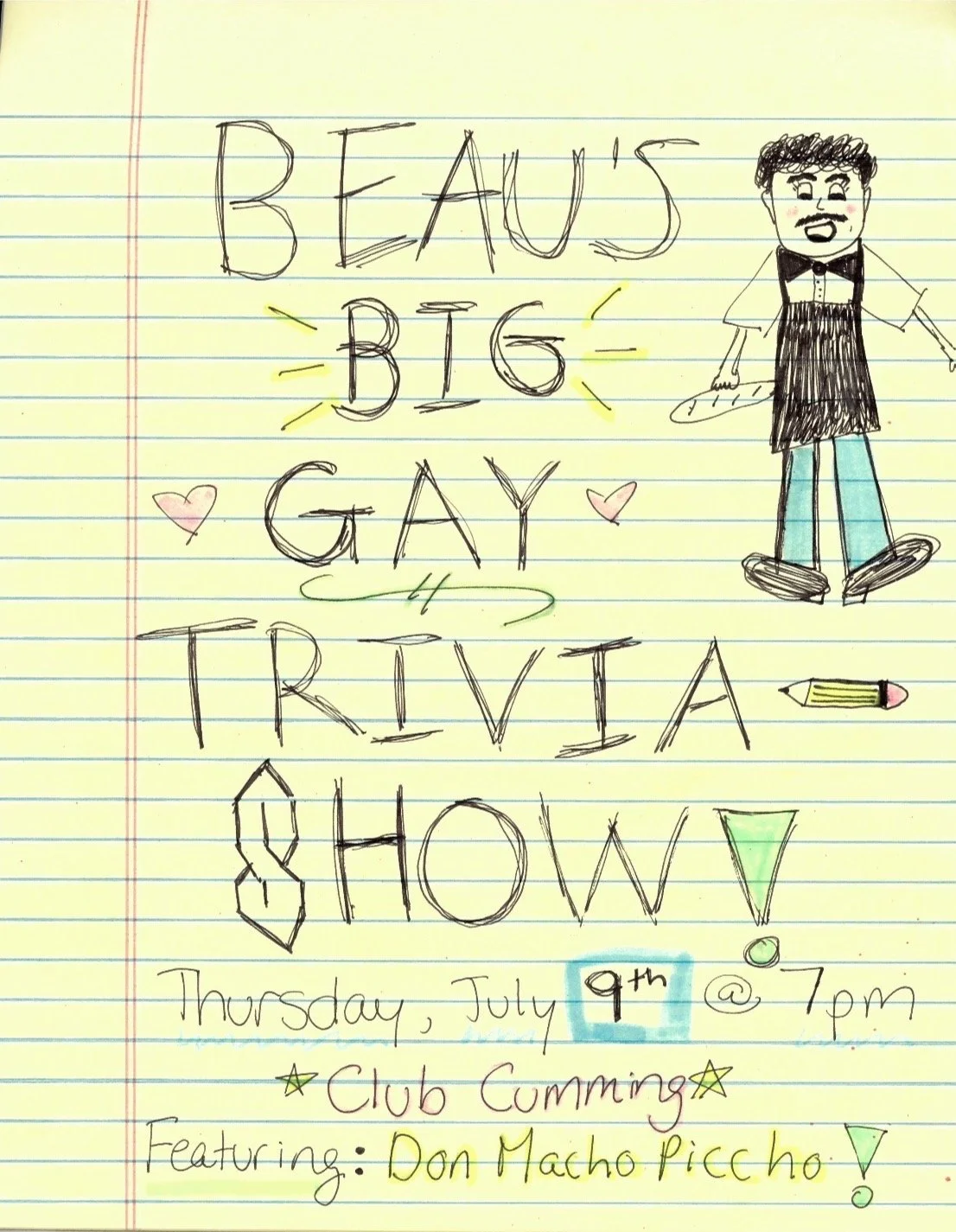 Beau's Big Gay Trivia Show