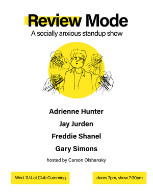 Review Mode with Carson Olshanksy at Club Cumming
