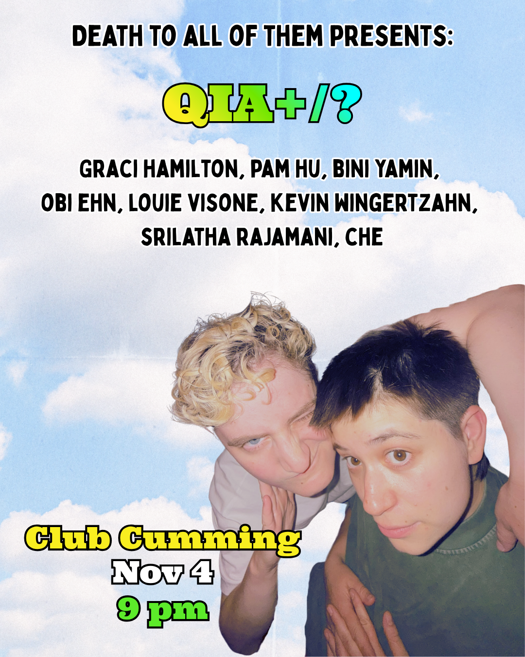 Death To All of Them Comedy Presents: QIA+/?