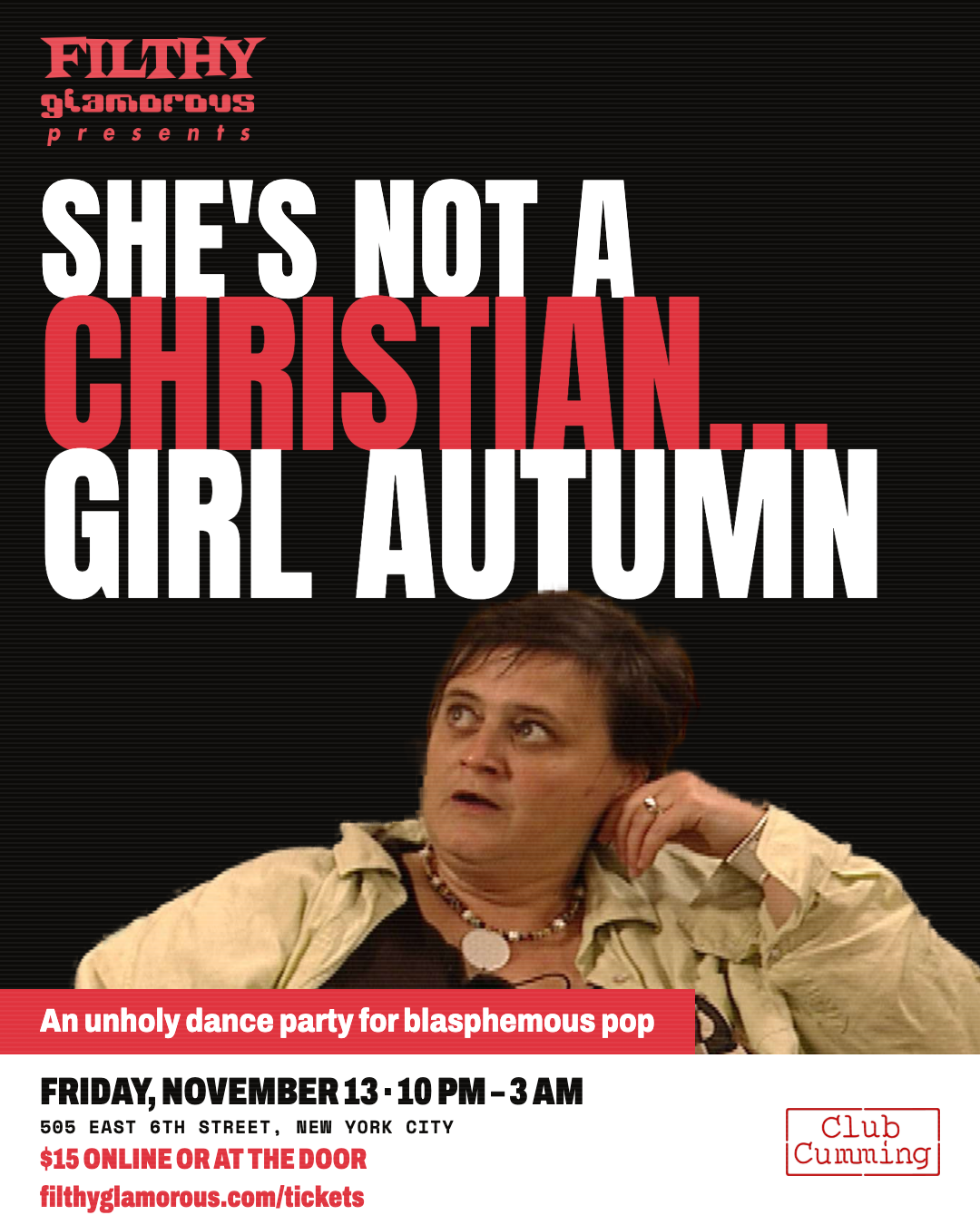Filthy Glamorous: She's Not A Christian... Girl Autumn