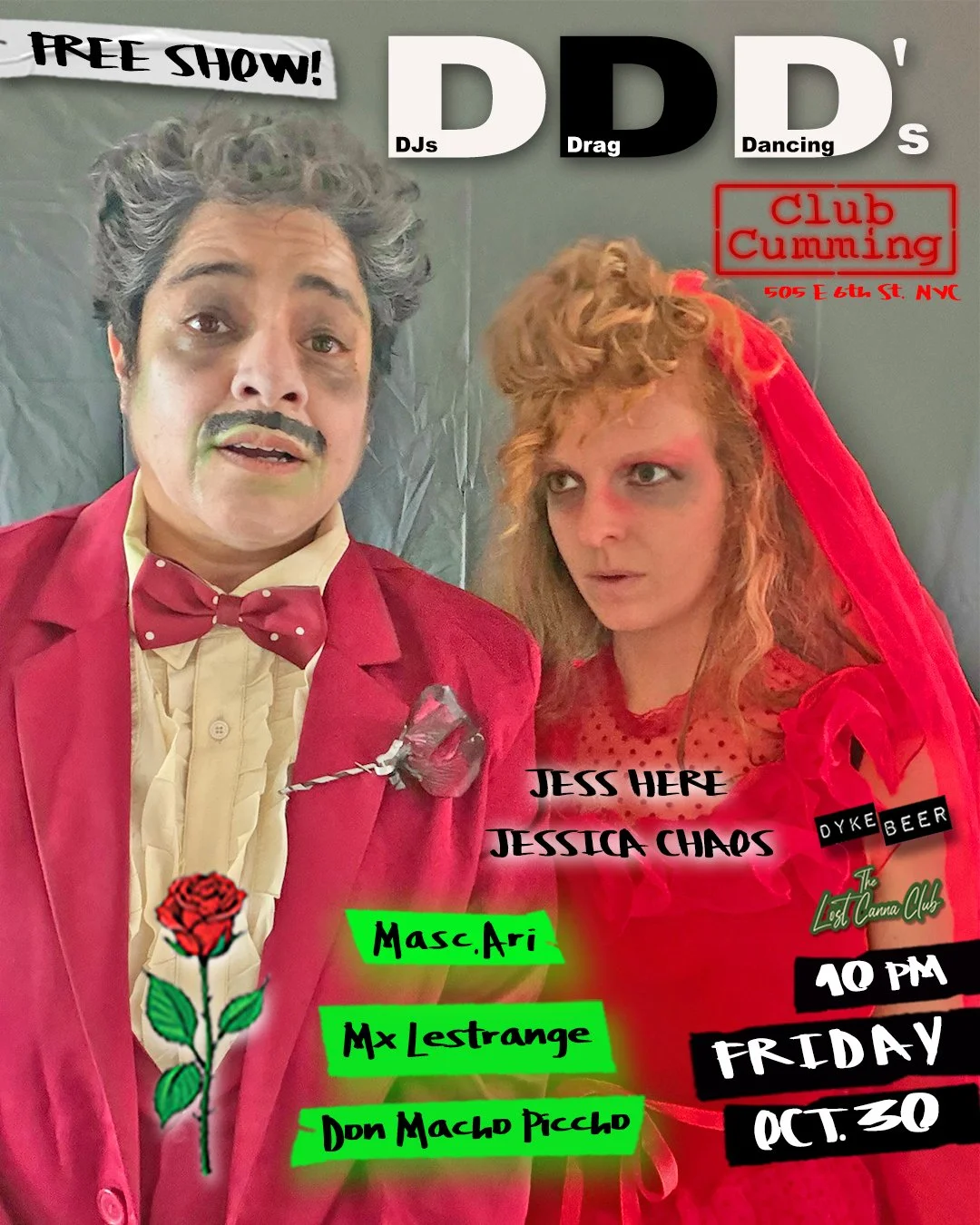 Triple D's: DJ's Drag &amp; Dancing! Halloween Edition