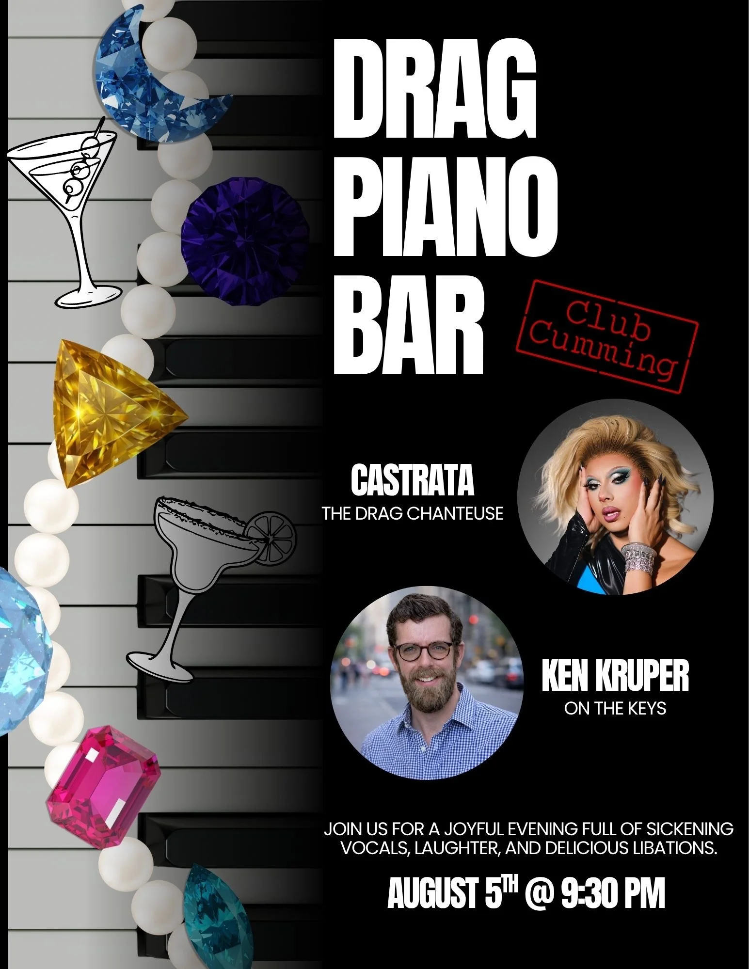 Drag Piano Bar with Castrata