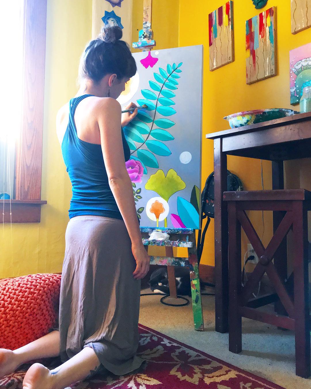 Erika Wynn in her studio