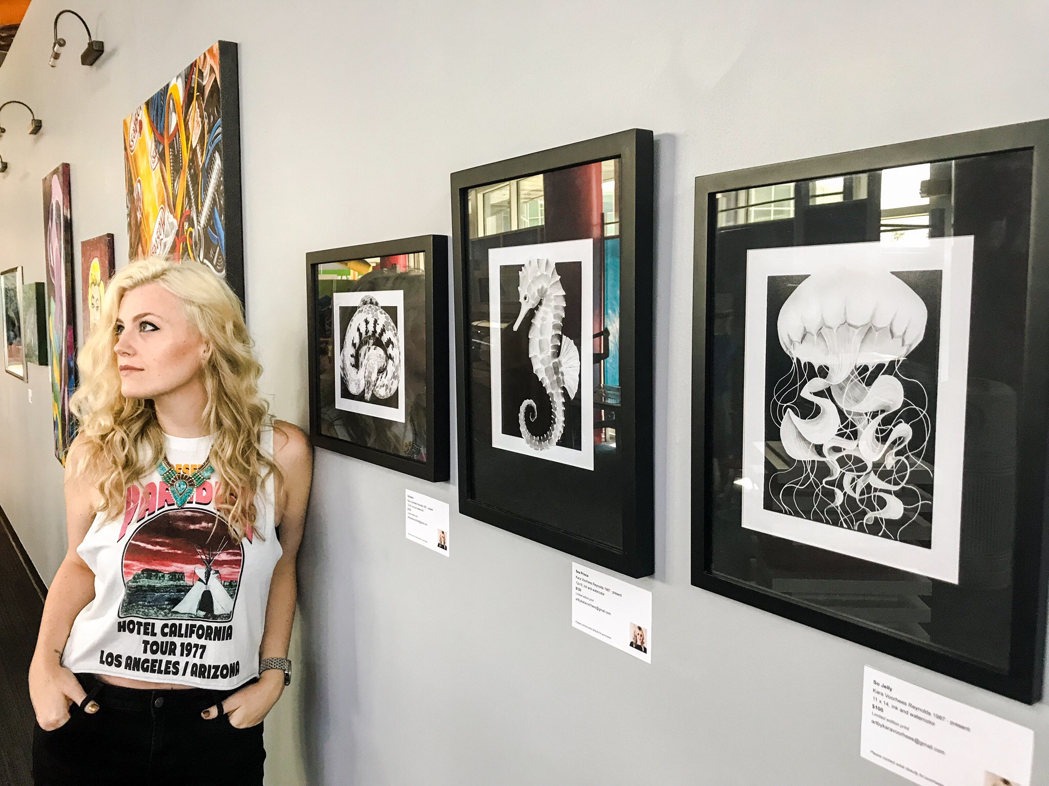 Kara showing her work at MOSI in Tampa, FL