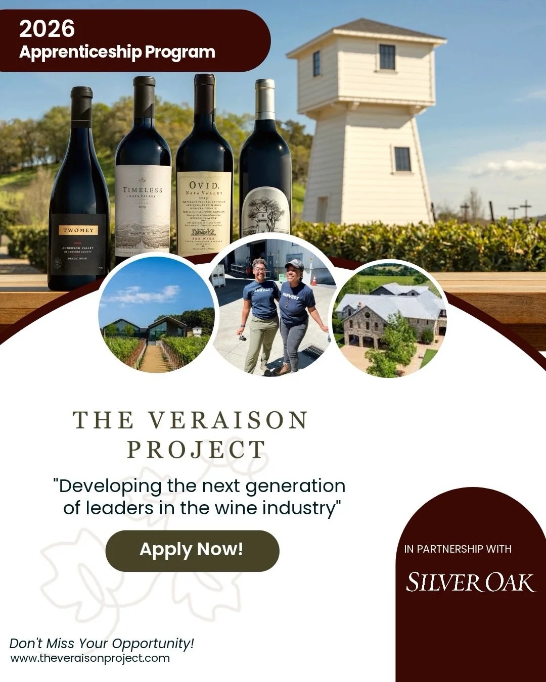 At B&acirc;tonnage, we believe the future of wine is written by those who are provided access and opportunity. That&rsquo;s why we are so energized to support The Veraison Project (@theveraisonproject) for another apprenticeship program with one of t