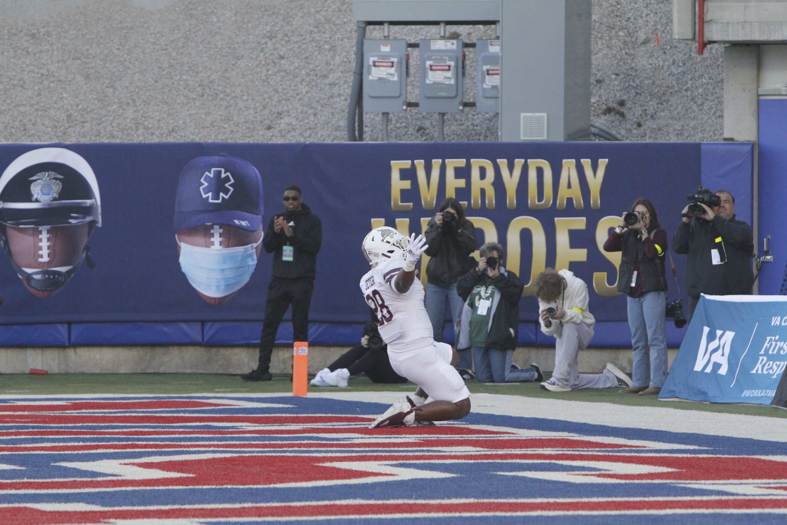 Texas State Turns Over, Rolls Over Rice in SERVPRO First Responder Bowl