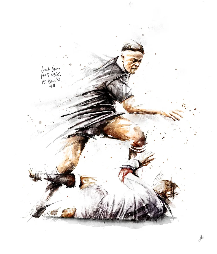 Lomu 1995. By Jeremy Kyle / Artist