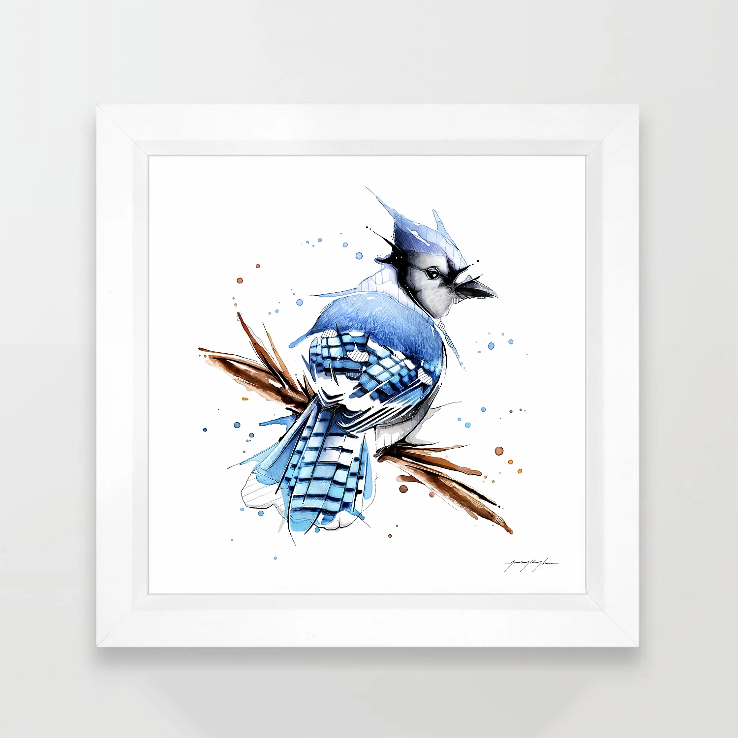 Bluejay Painting. By Jeremy Kyle Artist
