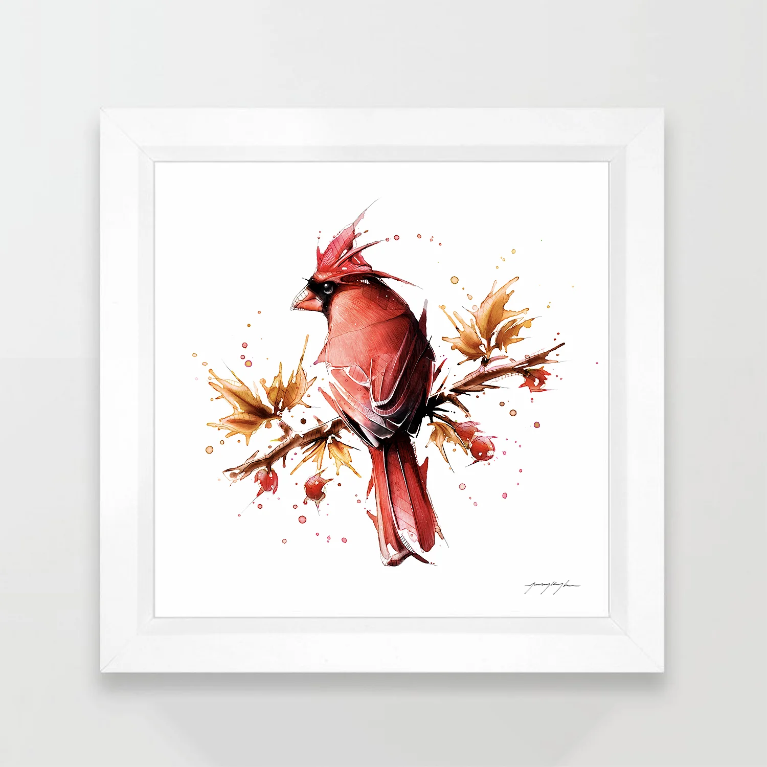 Cardinal Painting. By Jeremy Kyle Artist
