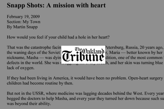 Snapp Shots: A mission with heart