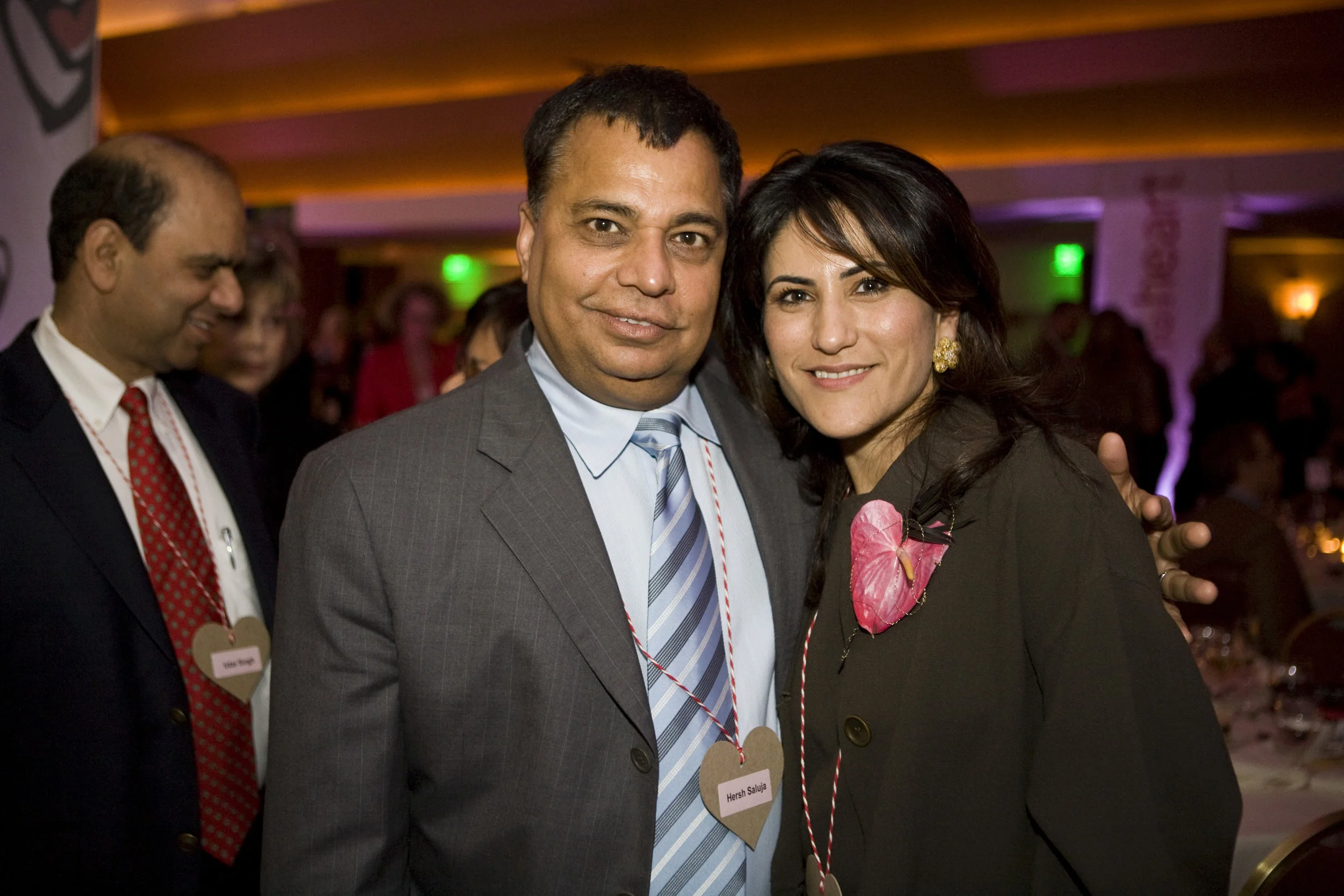 Awardee Hersh Saluja with his wife Shalu: Shalu and Hersh are long-time supporters and generous patrons at all of our events. They have hosted exquisite cocktail parties for Heart to Heart medical volunteers and other donors in their beautiful home. Hersh finds time to consider not only the health of our patients and programs, but also the health of Heart to Heart as an organization.