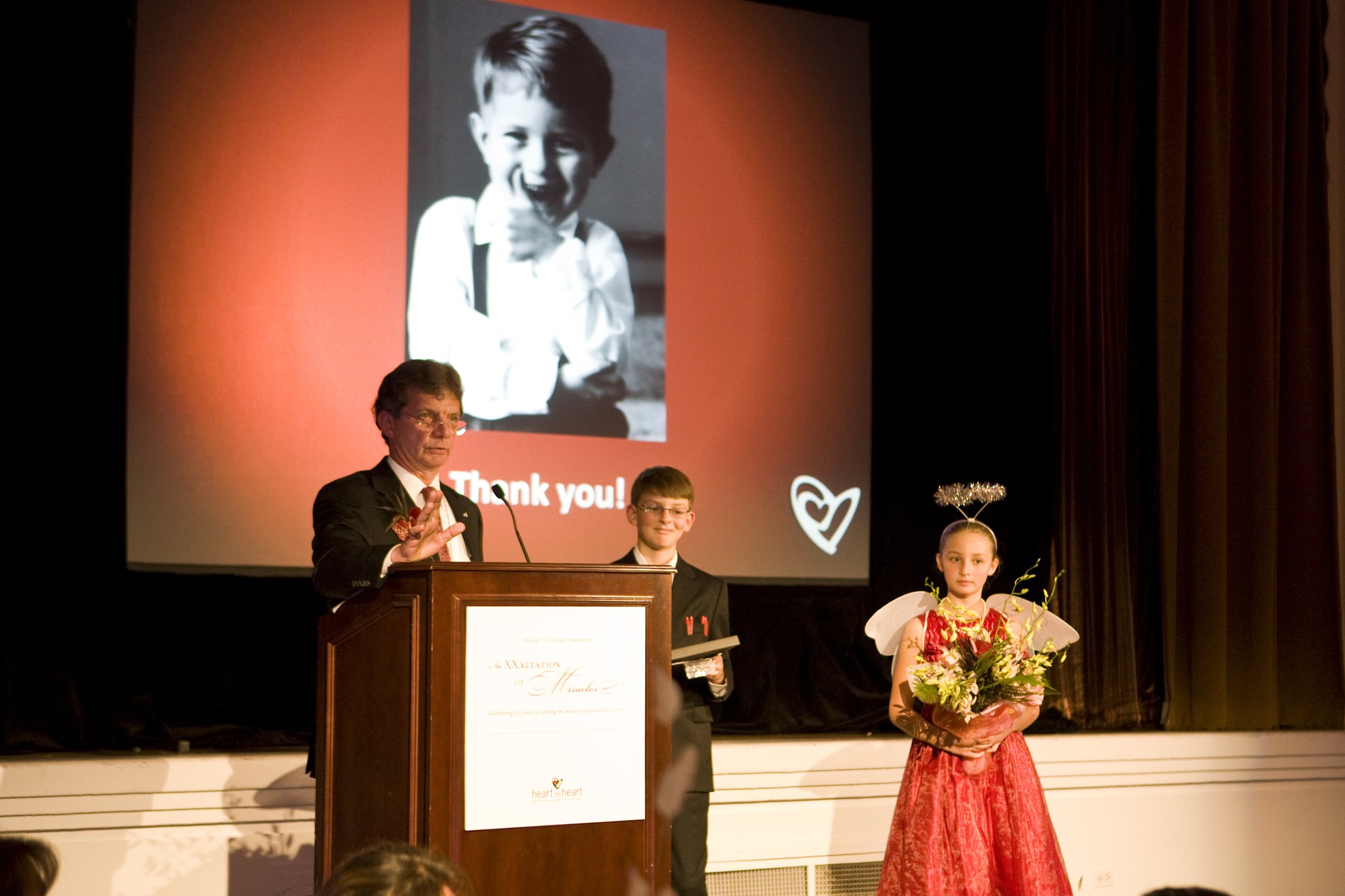  Speaking at Heart to Heart’s 20th anniversary event on February 14, 2009. 