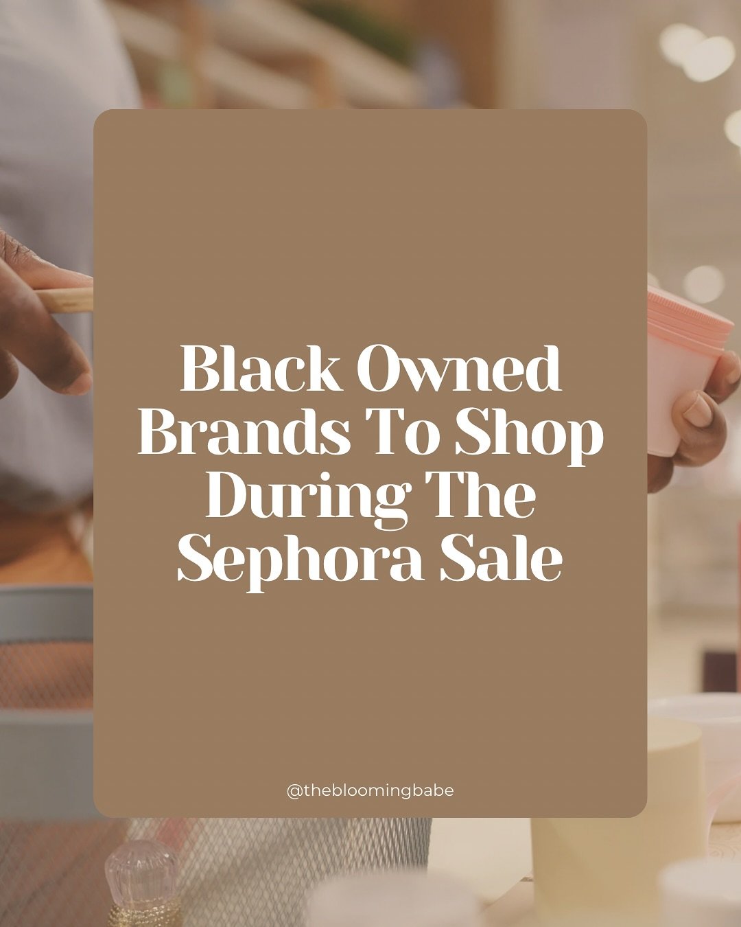 The Sephora Sake starts tommorow! If you’re looking to get started with holiday shopping and want to buy black, this list is for you!
#buyblack #sephorasale #makeup #skincare #haircare #bodycare