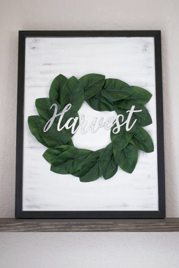 Harvest Wreath Sign - Hobby Lobby Inspired Diy