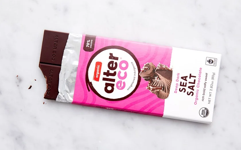 Alter Eco Organic Deep Dark Sea Salt Chocolate Bar (70%) $3.69