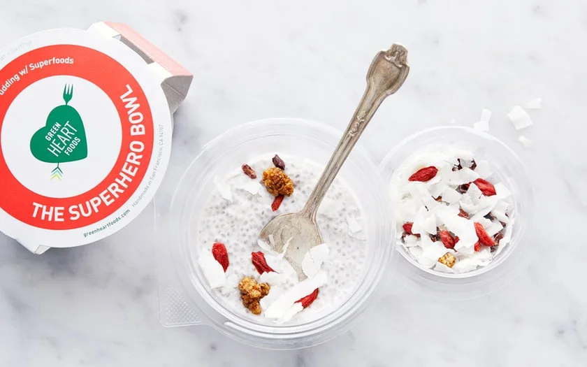 Green Heart Foods Chia Seed Pudding with Coconut Milk & Superfoods $5.99