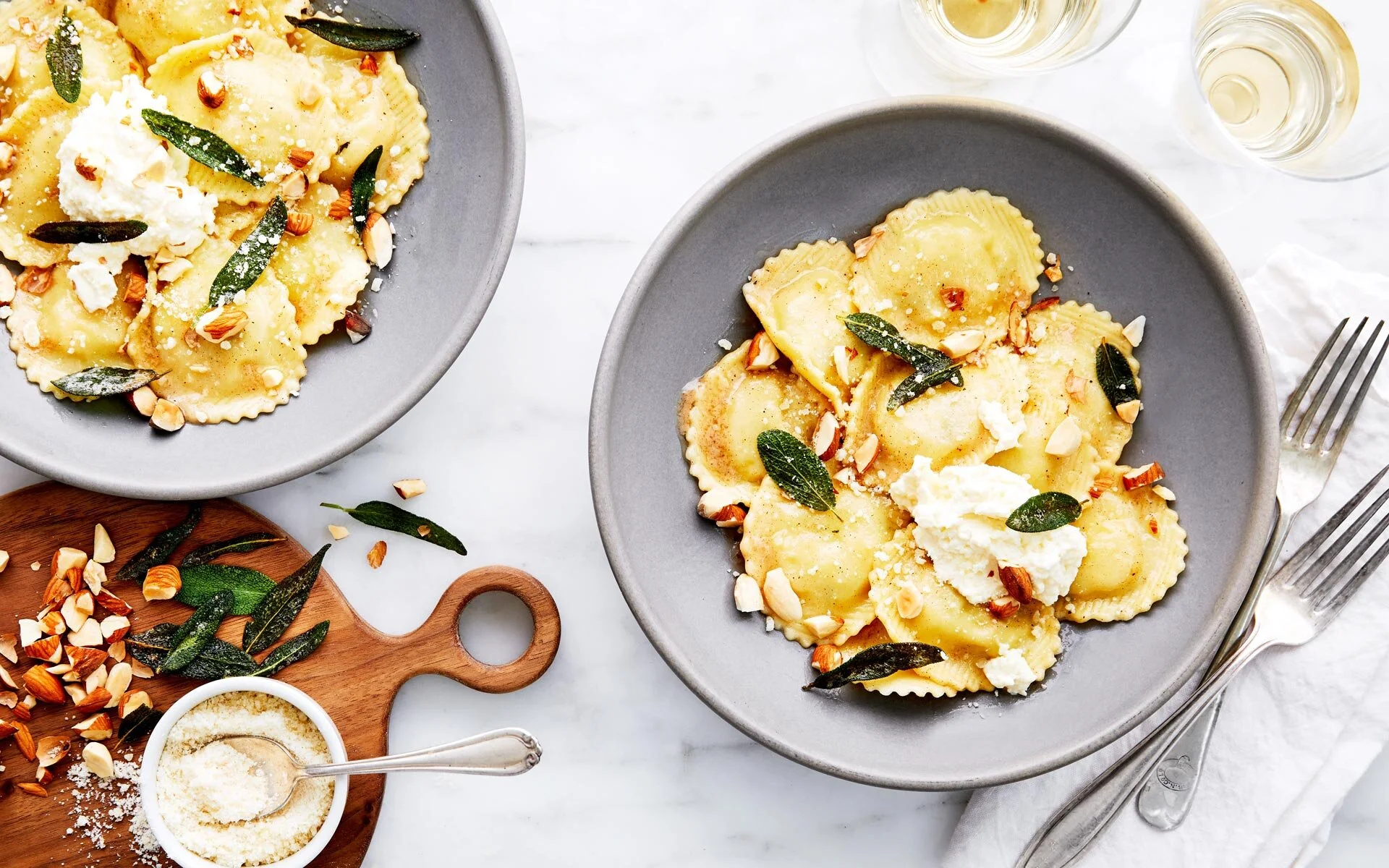 Weeknight Ravioli Starring Butternut Squash, Ricotta, and Sage