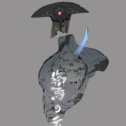 My current progress on both the model and shader This shading model attempts to reproduce the style of the artist.
