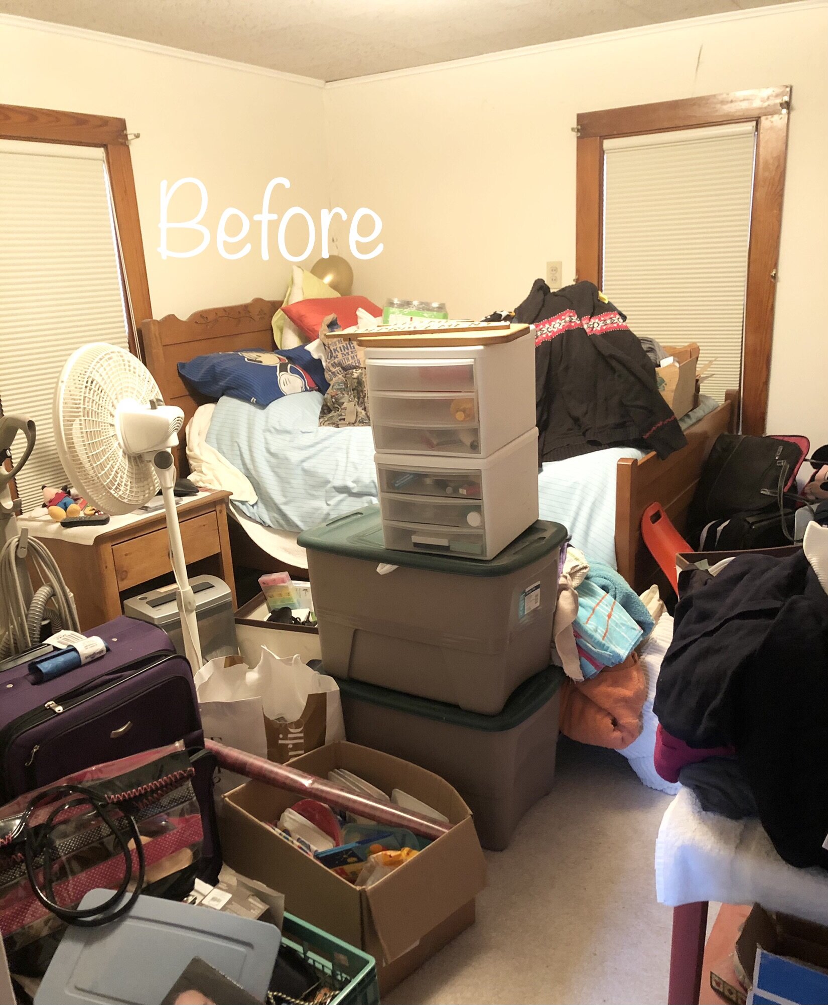 Bedroom Disorganized