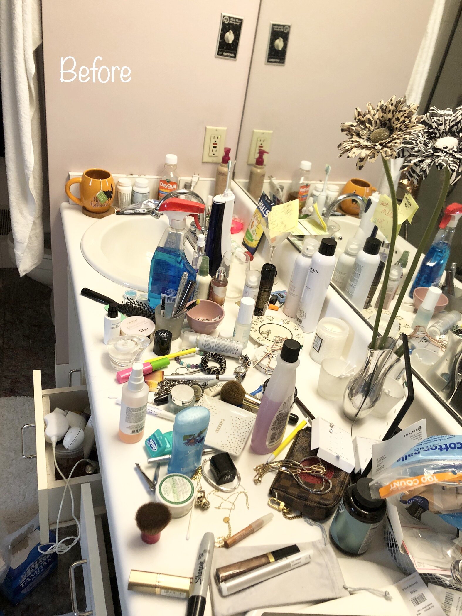 Disorganized Bathroom