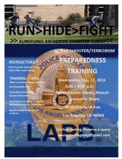 Active Shooter/Terrorism Preparedness Training