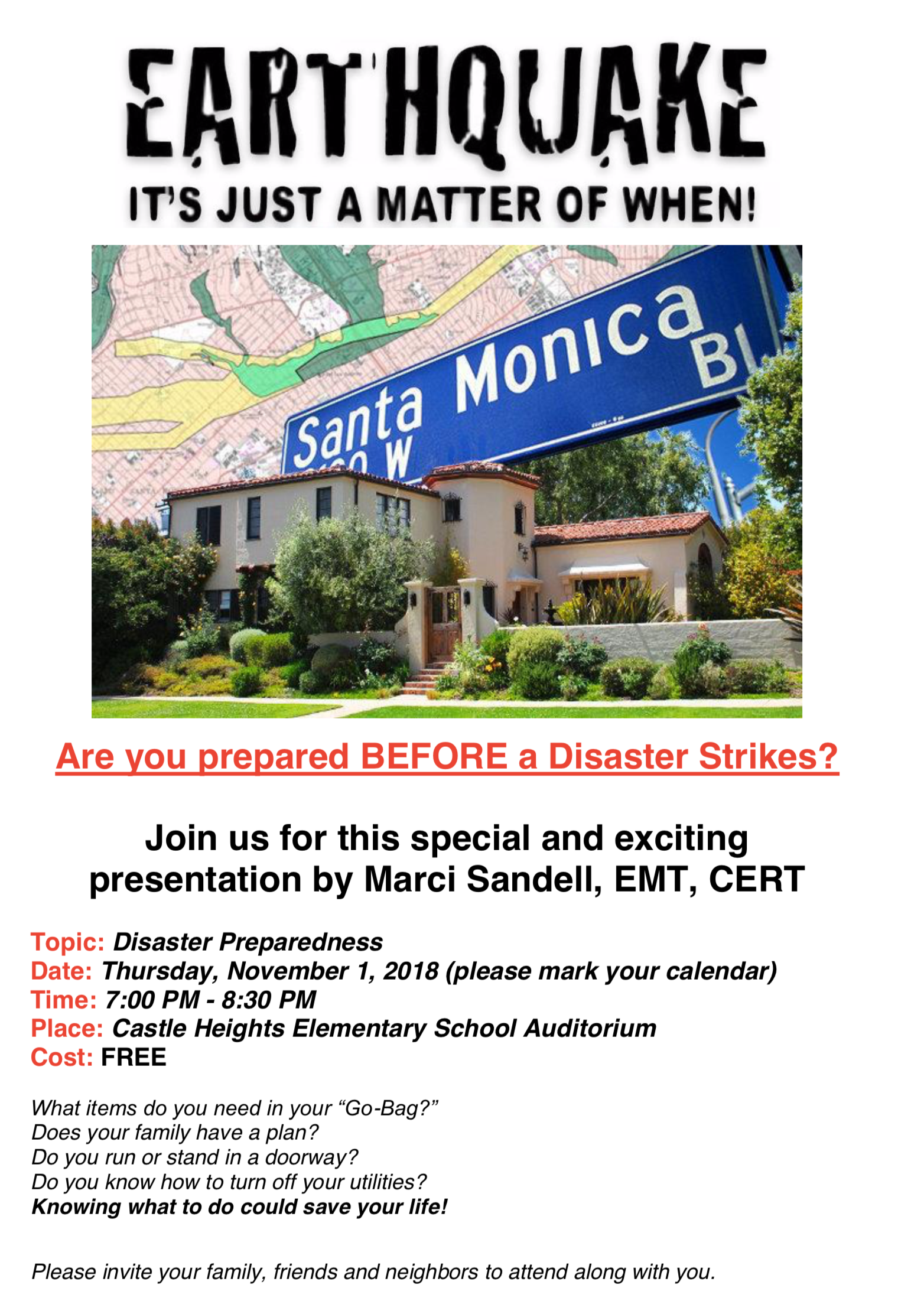 Earthquake: It's Just a Matter of When!