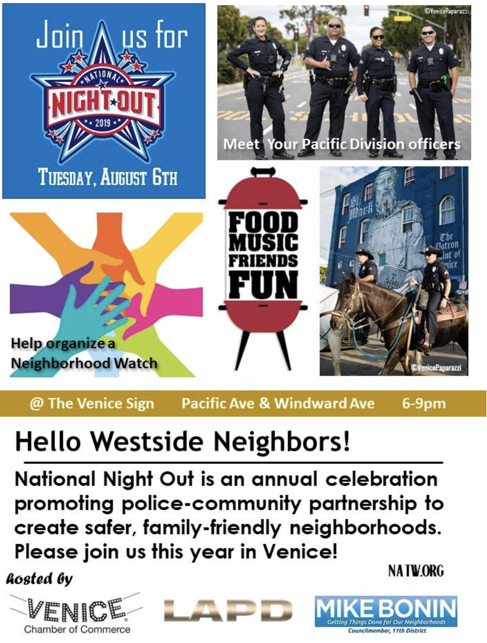 LAPD Pacific Division National Night Out