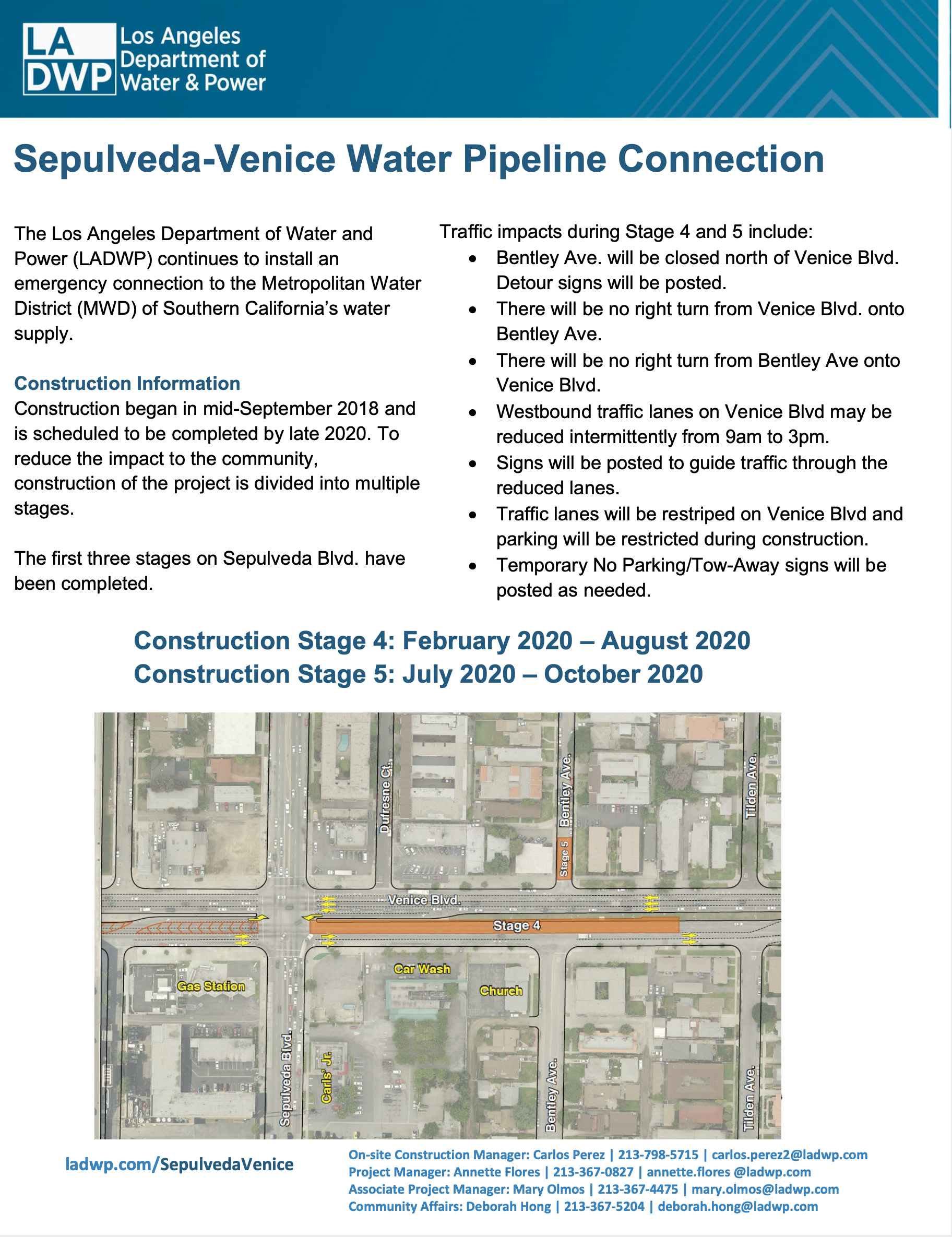 LADWP Sepulveda-Venice Water Pipeline [UPDATE]
