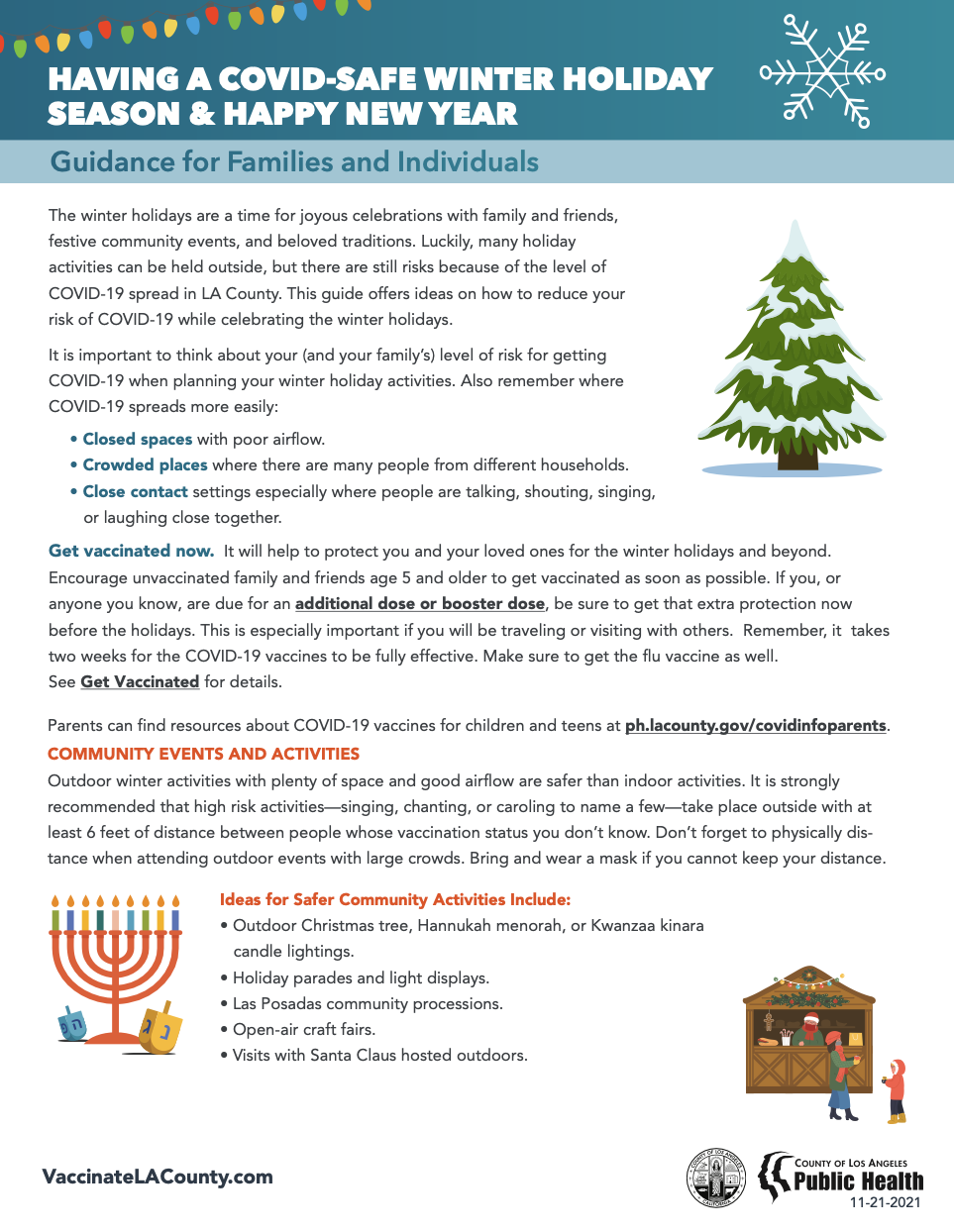 Winter Holidays Guidance