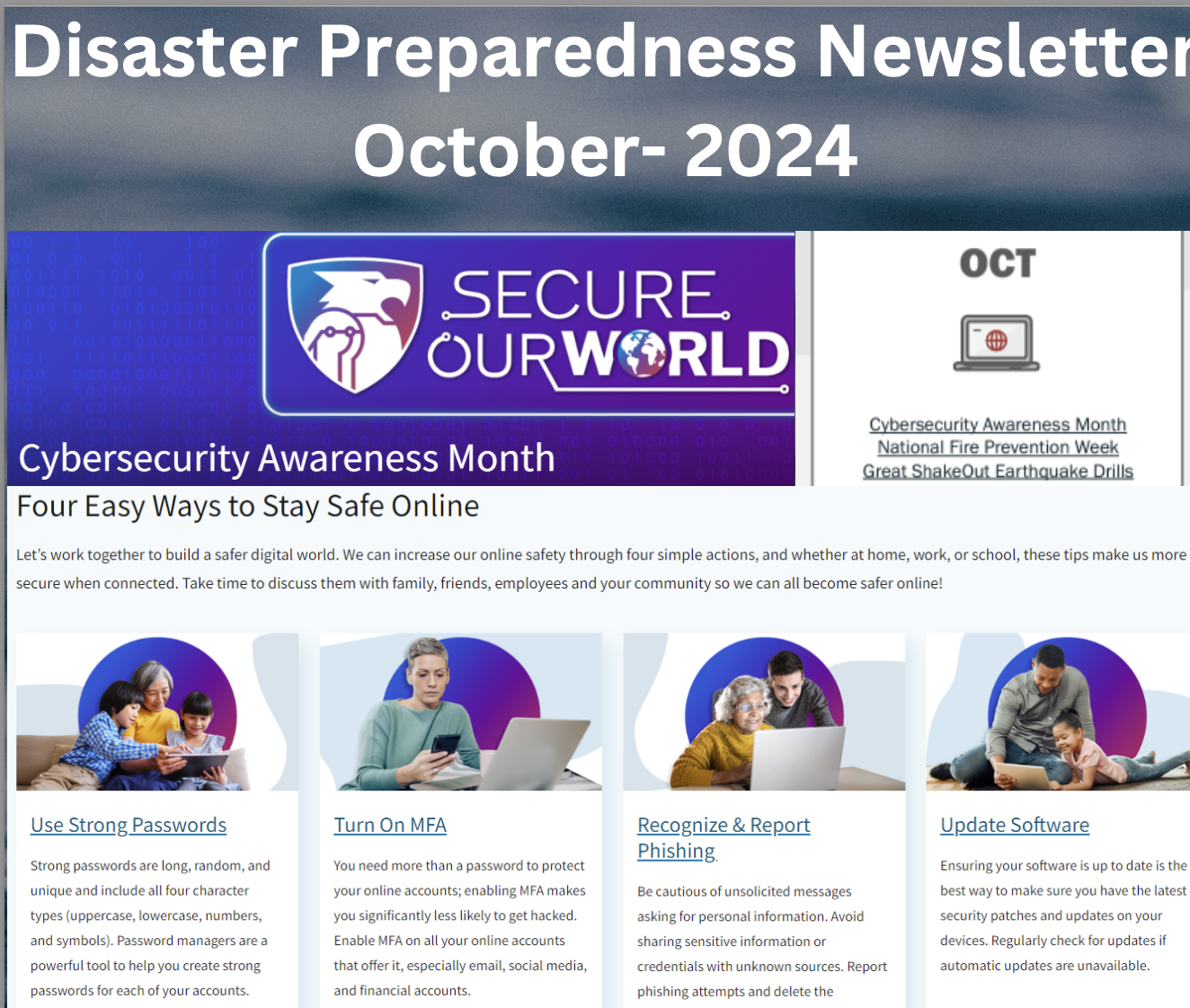 Disaster Preparedness October 2024