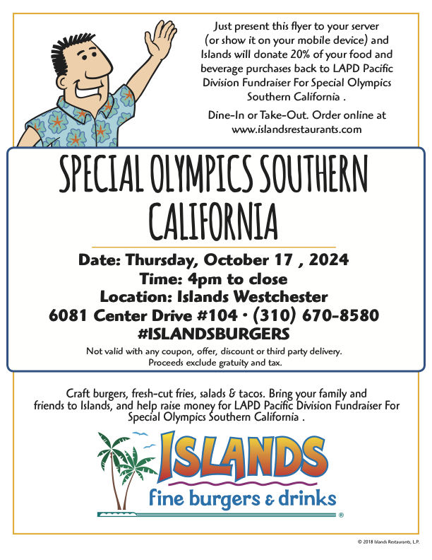 Annual Tip-A-Cop for the Special Olympics Southern California