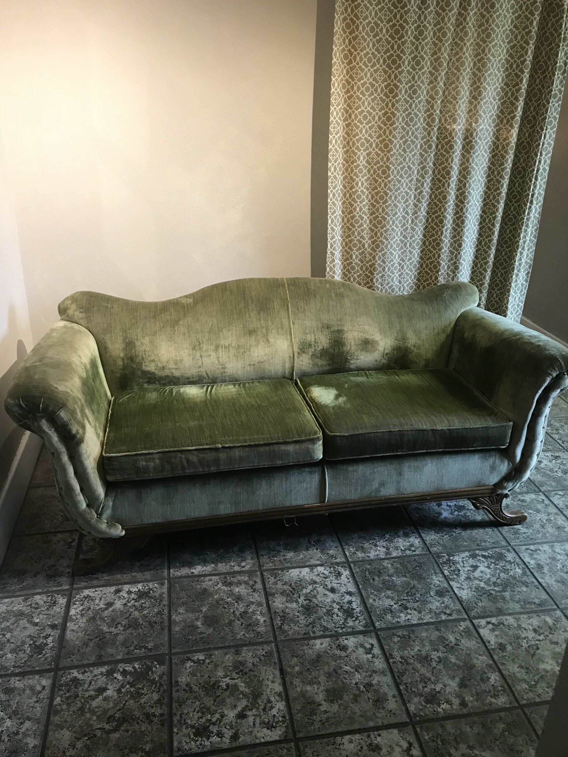 Green Velvet Couch