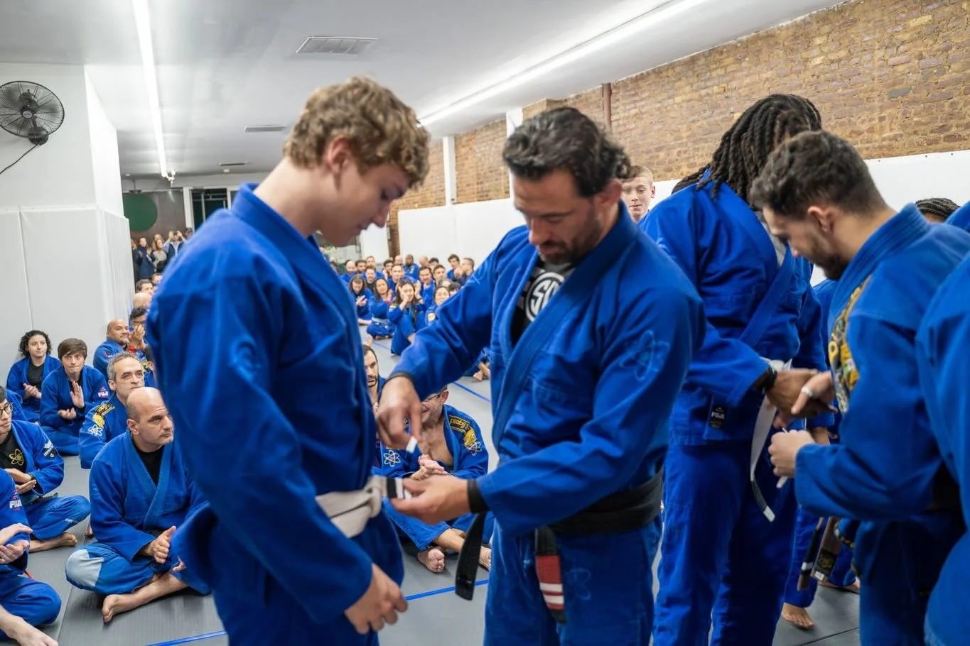 Park Slope Academy of Brazilian Jiu-Jitsu 

Adult white belt stripes. Taking the steps to color up. White belt is the hardest belt in jiu jitsu. It&rsquo;s never easy. 

518 5th Ave Brooklyn New York 11215
(718)788-6990 psabjj.com psabjj@gmail.com
#b