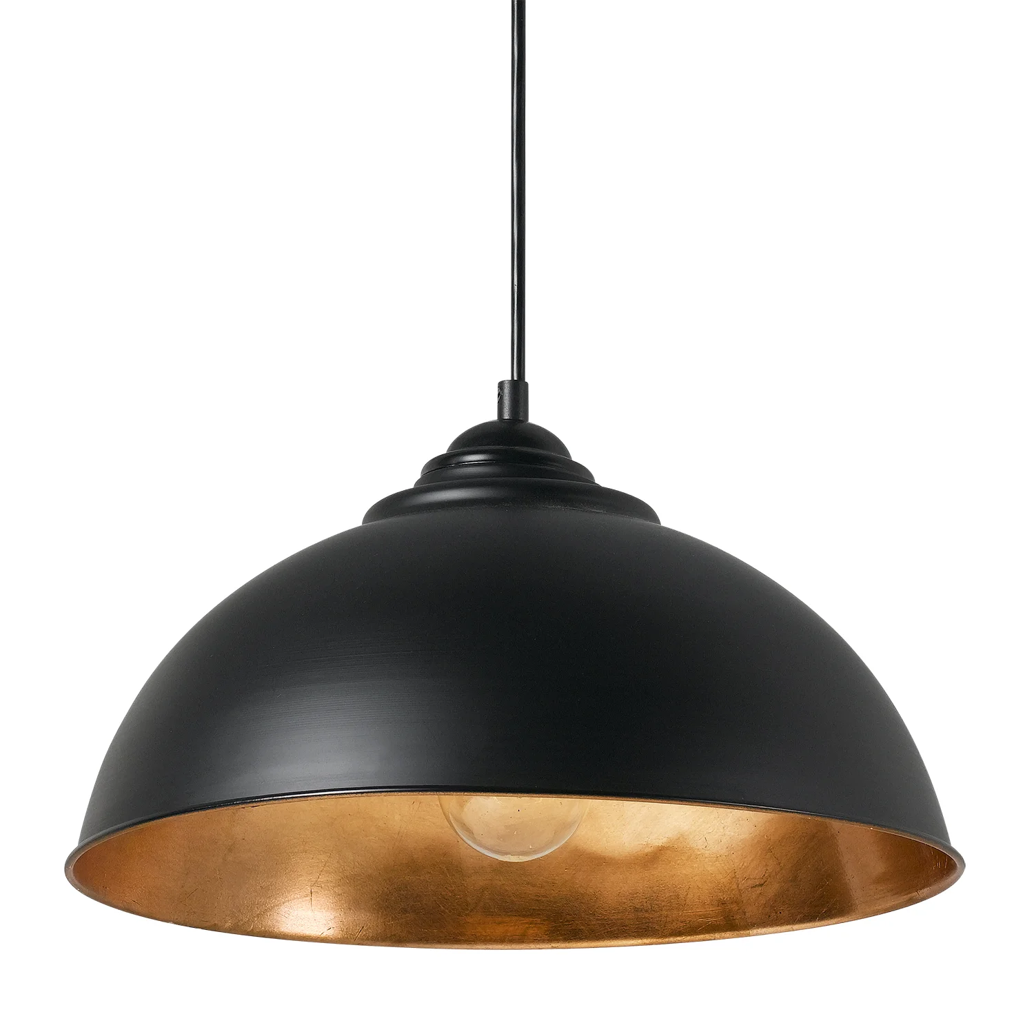 Black-Copper Leaf Dome Small light