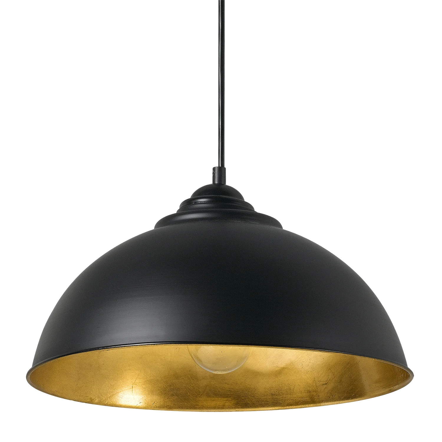 Black-Gold Leaf Dome Small light