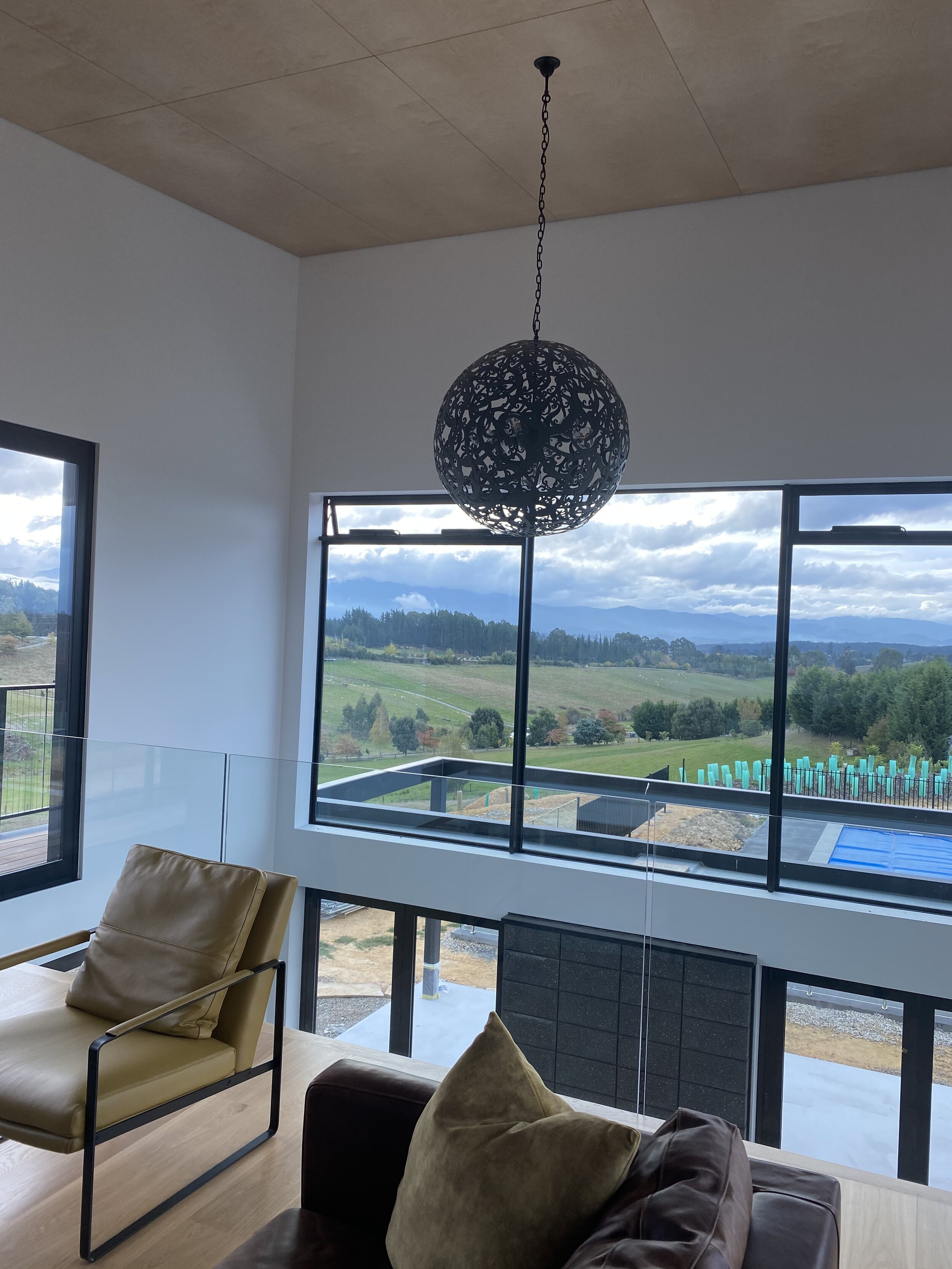 Our 90cm Koru Sphere looking perfect in this stunning new build