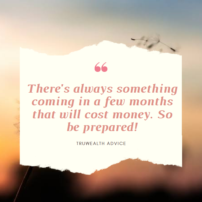 Be financially prepared