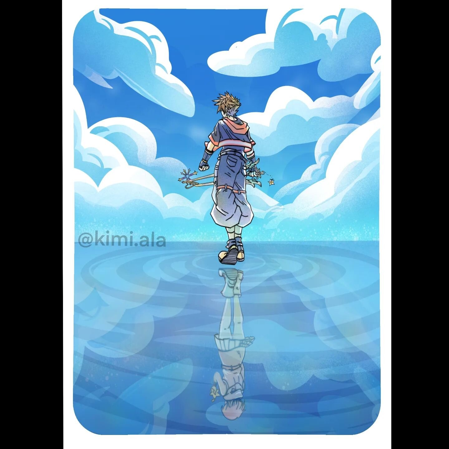 Oathkeeper: Kingdom Hearts 3 Print
(Please 🙏 ignore the differences in the physical prints, I am still testing formatting and colors XD)
.
.
.
.
#kingdomhearts #kingdomhearts3 #sora #kairi #digitalart #procreate #illustration #instaart #drawing #pai