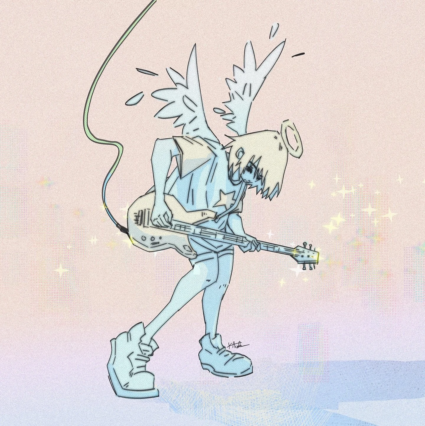 🎸 👼 💫 🎶 sketchbook 11.20
.
.
.
.
.
#drawing #illustration #procreate #sketchbook #anime #digitalart