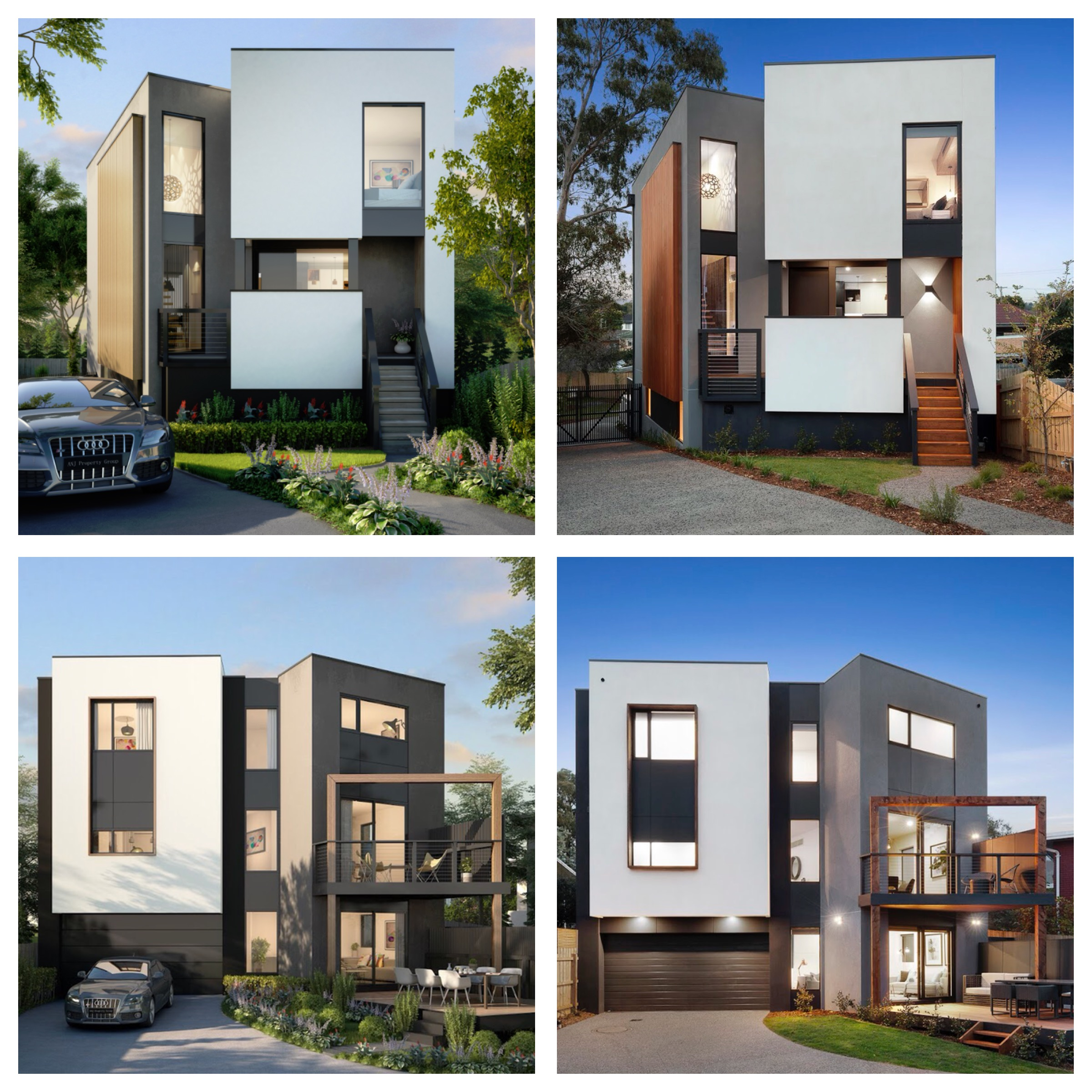 Almost Identical Design 3D Image & Build Completion Image of our Nunawading Residence. Design + Build by CNC.