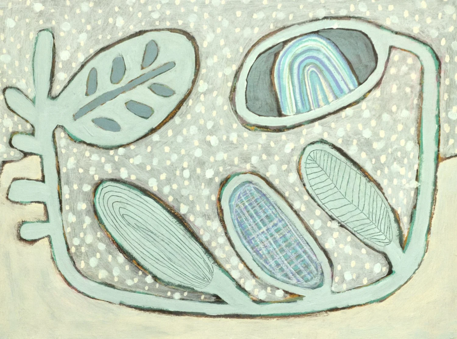 “Quiet Memory”, 18x24”, acrylic on canvas, 2025