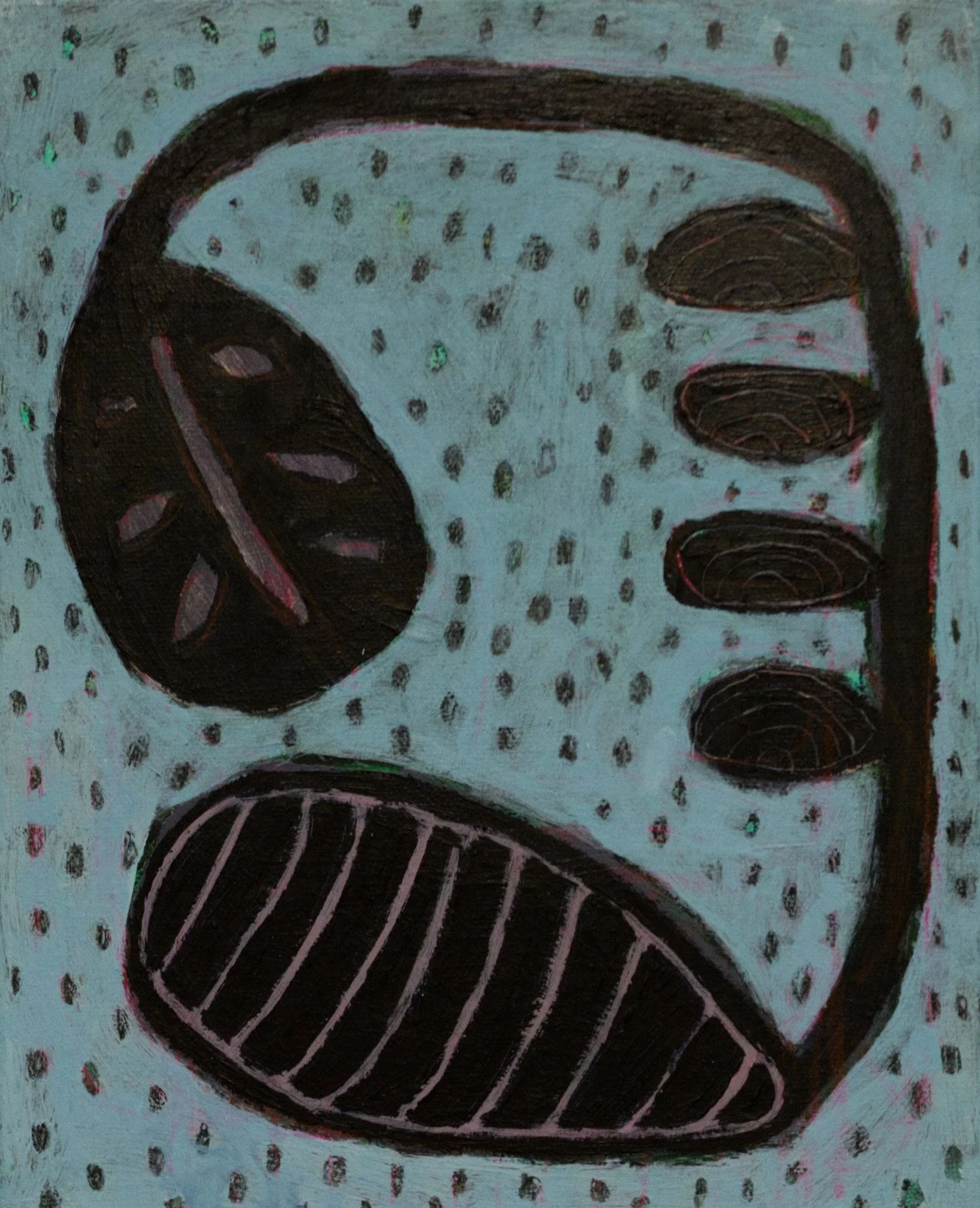 “Nightshade”, 8x10”, acrylic on canvas, 2025