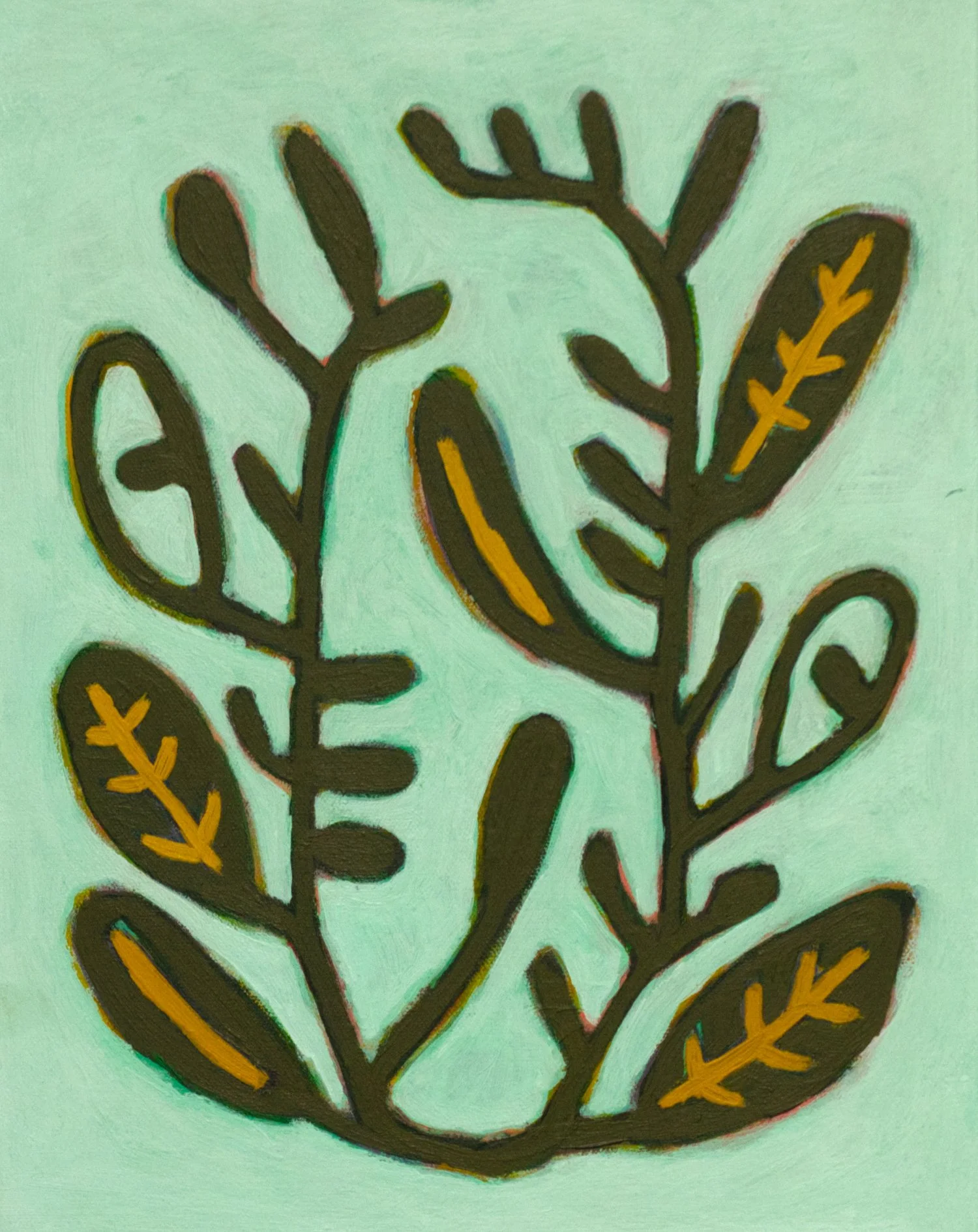 “Grow”, 11x14”, acrylic on canvas, 2025