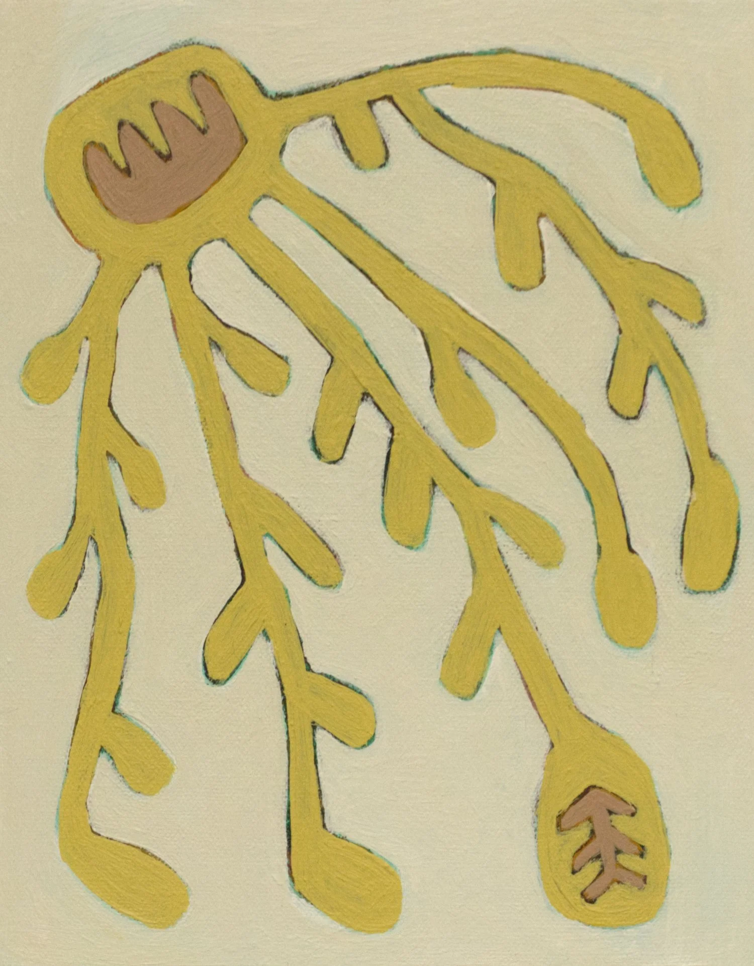 “Happy Tree”, 8x10”, acrylic on canvas, 2025