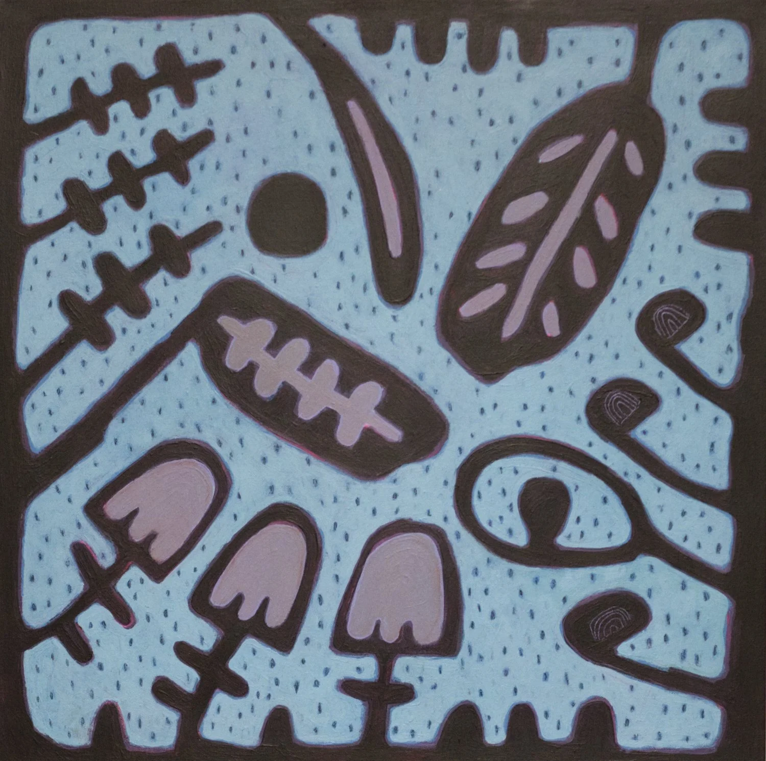 “Star Gazing”, 24x24”, acrylic on canvas, 2025