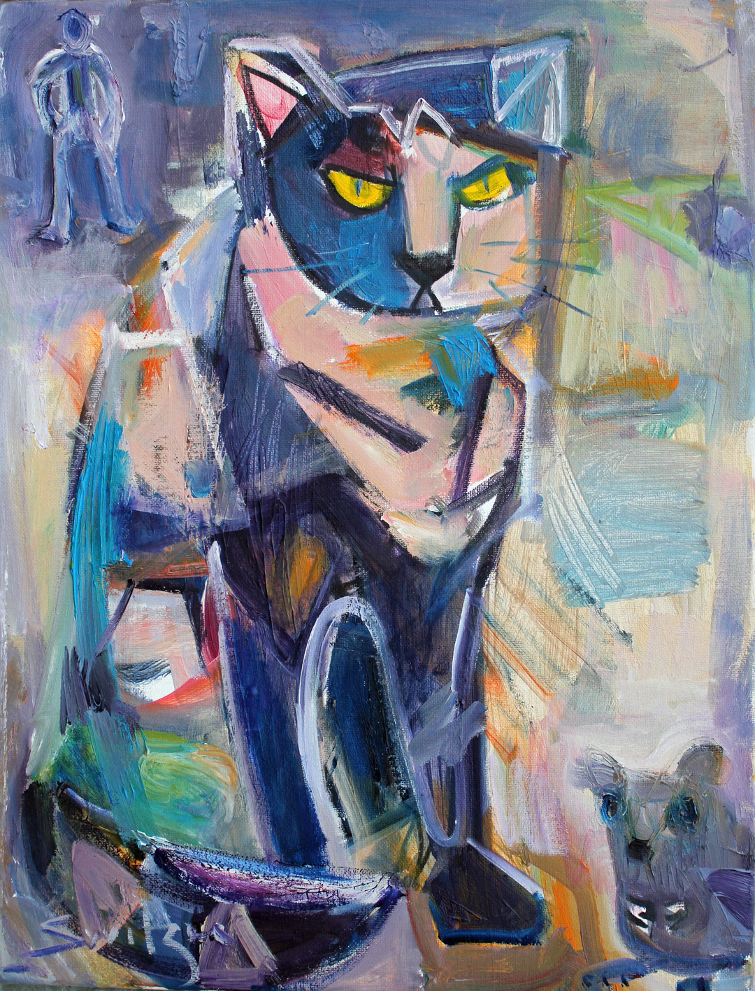  “Mouser”,                                                                                                                     18x14 inches,                                                                                                              