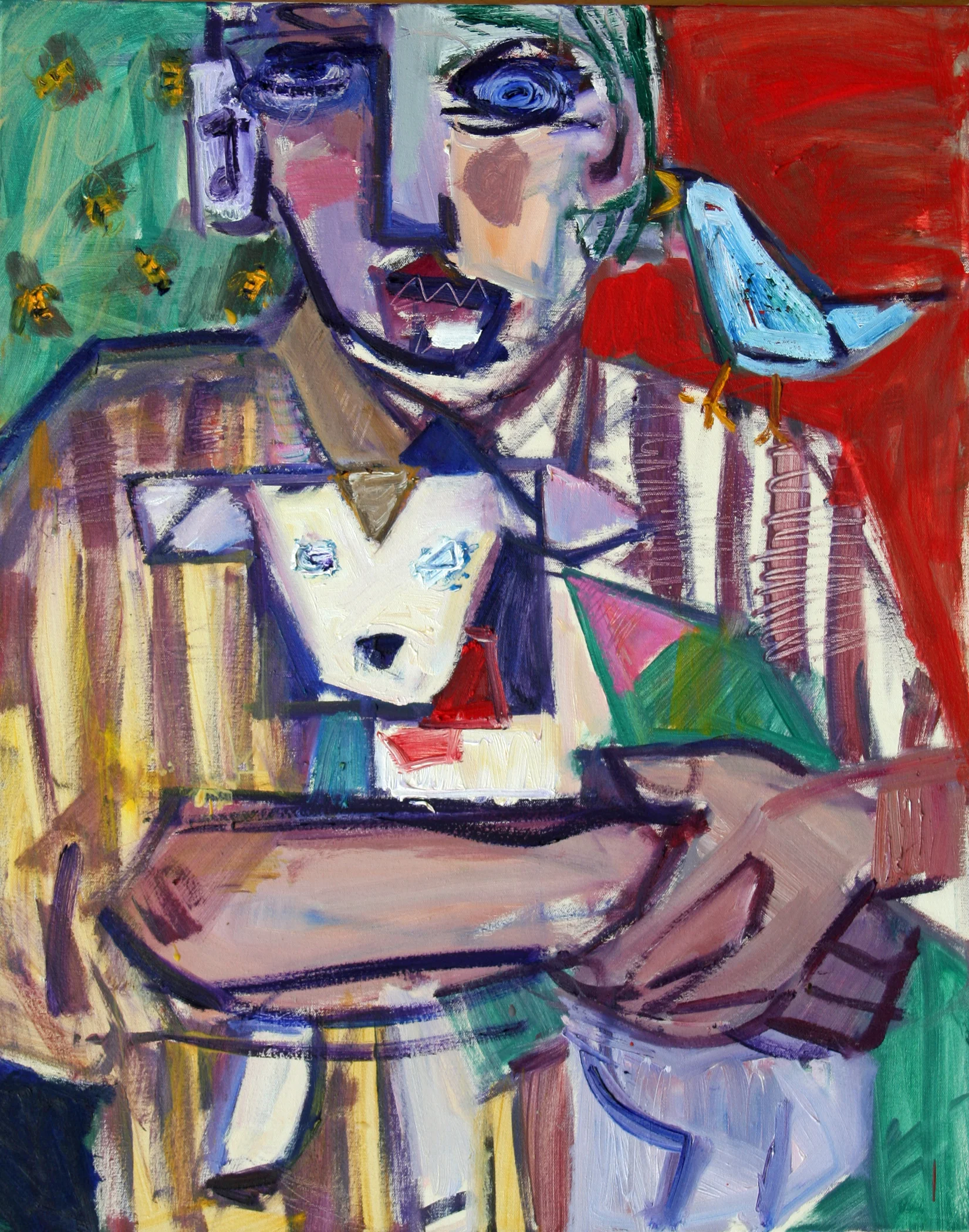 “Hope, Truth, & Wasps”, 30x24 inches, oil on canvas, SOLD