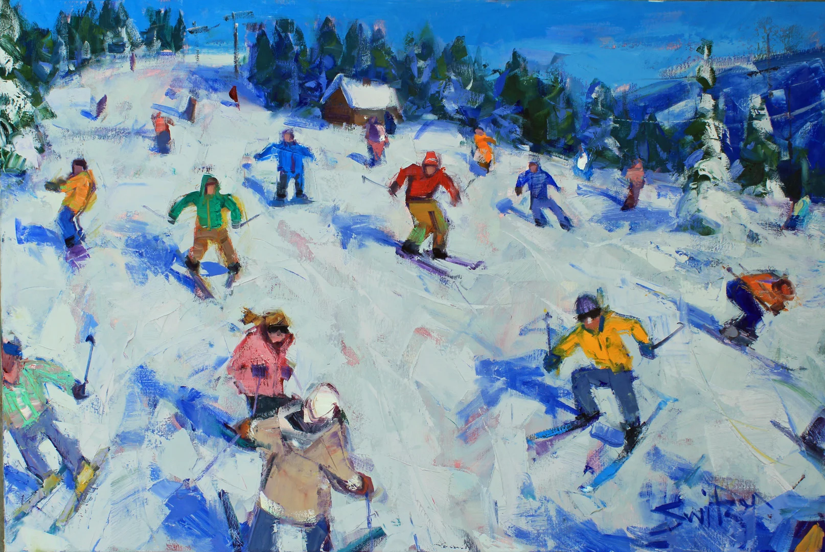 “Caution”, 24x36 inches, oil on canvas